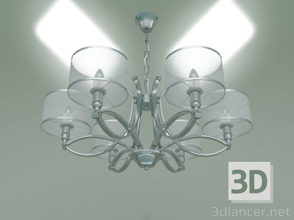 3d model Pendant chandelier Fabiola 60124-6 Smart (chrome) - preview