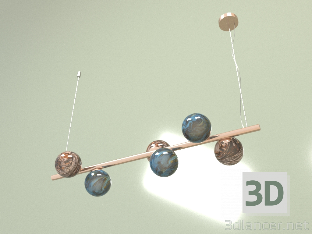 3 डी मॉडल लटकन दीपक एंड्रोमेडा लंबाई 100 - पूर्वावलोकन