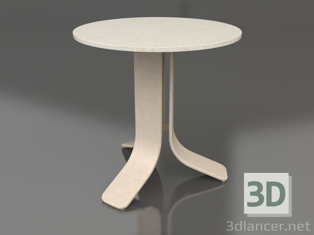 modello 3D Tavolino Ø50 (Sabbia, DEKTON Danae) - anteprima