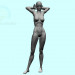 3d model Low poly Female base sculpt art pose - preview