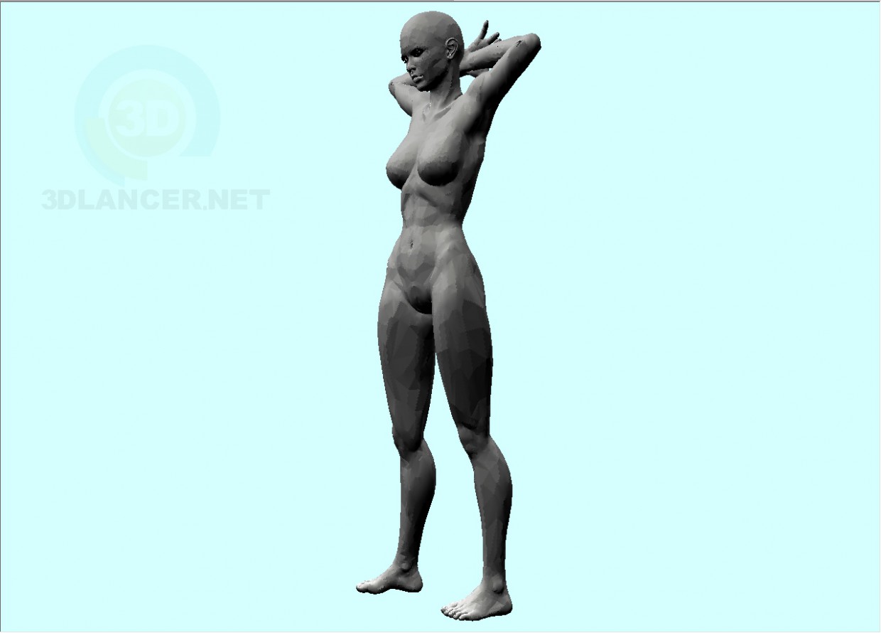 Modelo 3d Mulher-3 - preview