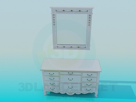 modello 3D vetro di pilastro - anteprima
