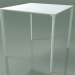 3D Modell Quadratischer Tisch 0800 (H 74 - 79 x 79 cm, Laminat Fenix F01, V12) - Vorschau