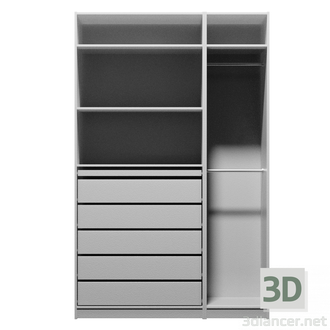 modèle 3D PAX PAX armoire ikea IKEA - preview