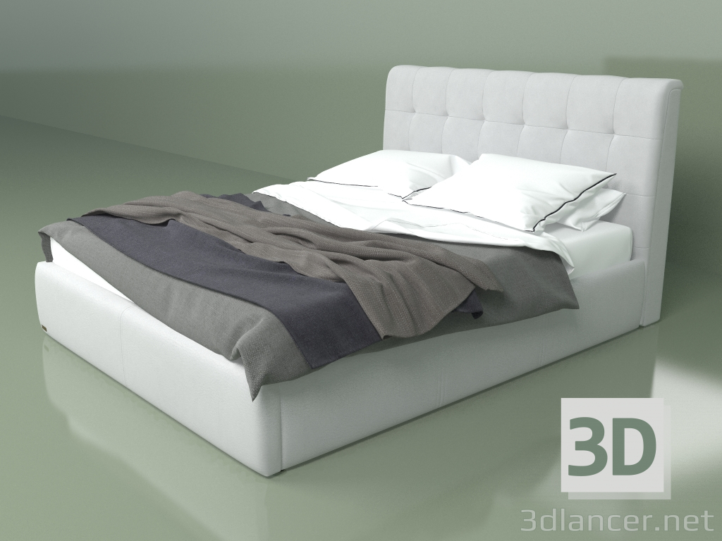 3d model Double bed Bari 1.6 m - preview