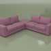 3d model Corner sofa with pouffe Morti (Lounge 15) - preview