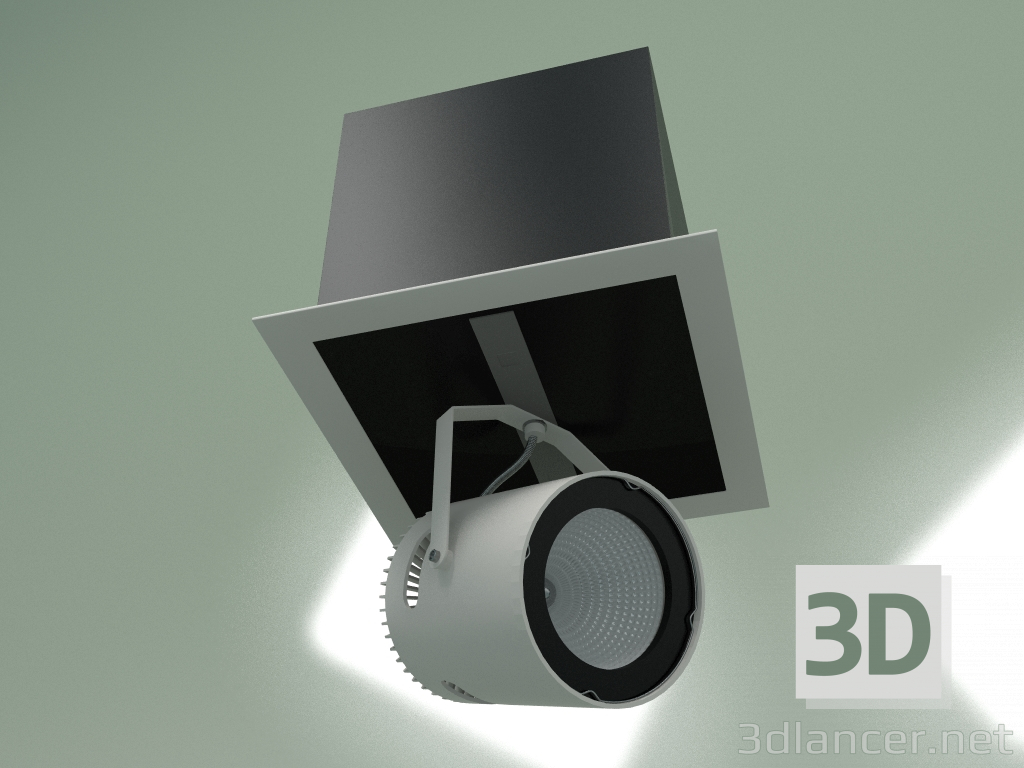 Modelo 3d Luminária embutida Holofote - preview