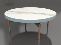 Round coffee table Ø90x36 (Blue grey, DEKTON Aura)