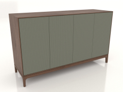 TV sehpası FARGO frezelenmiş cepheli 1600x500x950 mm (zeytin, tütün meşe, seçenek 1)