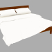 3d модель Кровать двуспальная 194х216х83 (5890-06) – превью