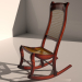 3d Кресло качалка. модель купить - ракурс