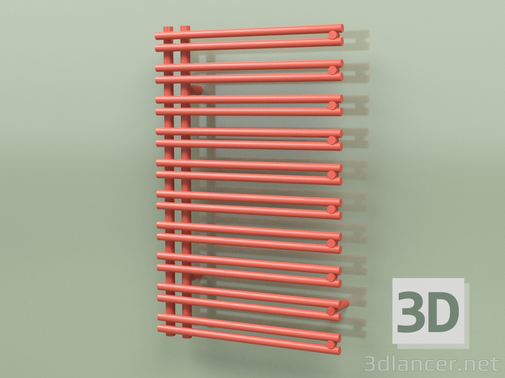 3D Modell Beheizter Handtuchhalter - Ratea (800 x 500, RAL - 2002) - Vorschau