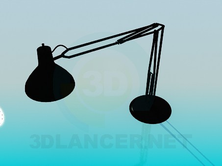 modèle 3D Lampe de table sur une tige flexible - preview