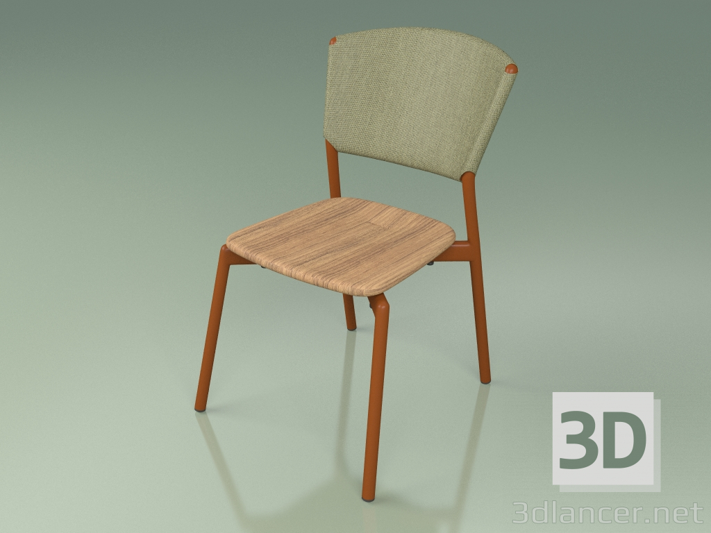 3D Modell Stuhl 020 (Metall Rost, Oliv) - Vorschau