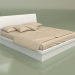 3d модель Ліжко двоспальне Mn 2018-1 (Білий) – превью