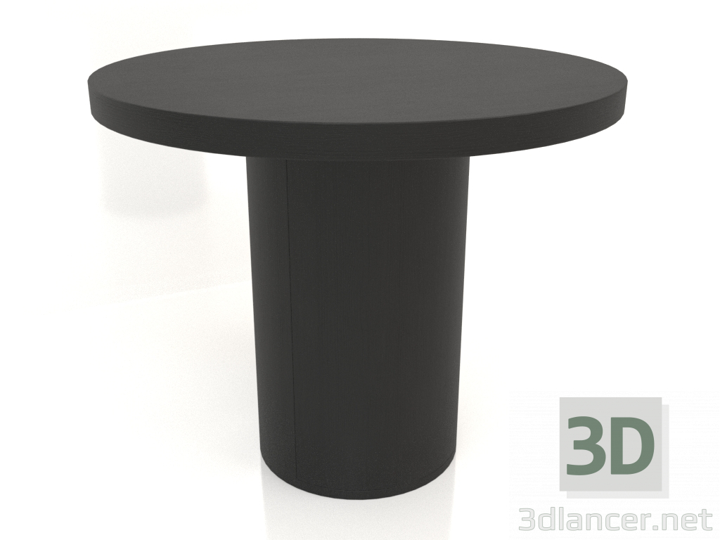 3D Modell Esstisch DT 011 (D=900x750, Holz schwarz) - Vorschau