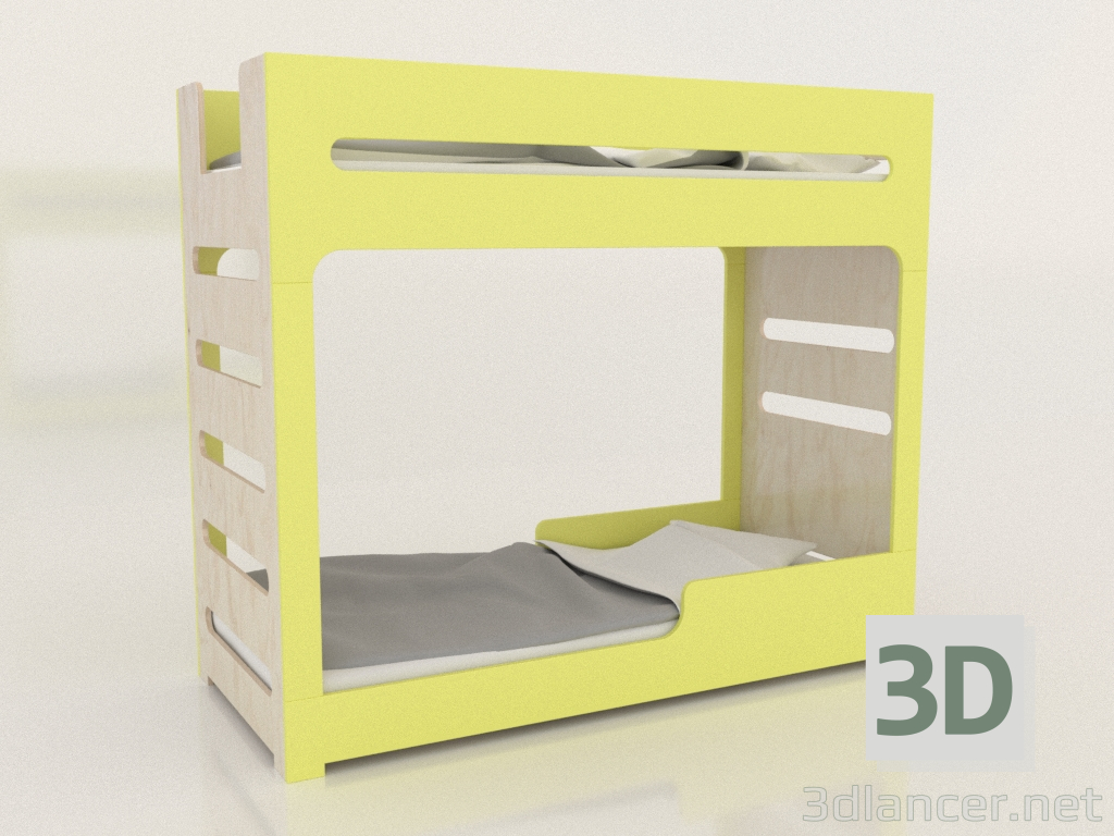 3 डी मॉडल चारपाई बिस्तर मोड एफ (UJDFA1) - पूर्वावलोकन