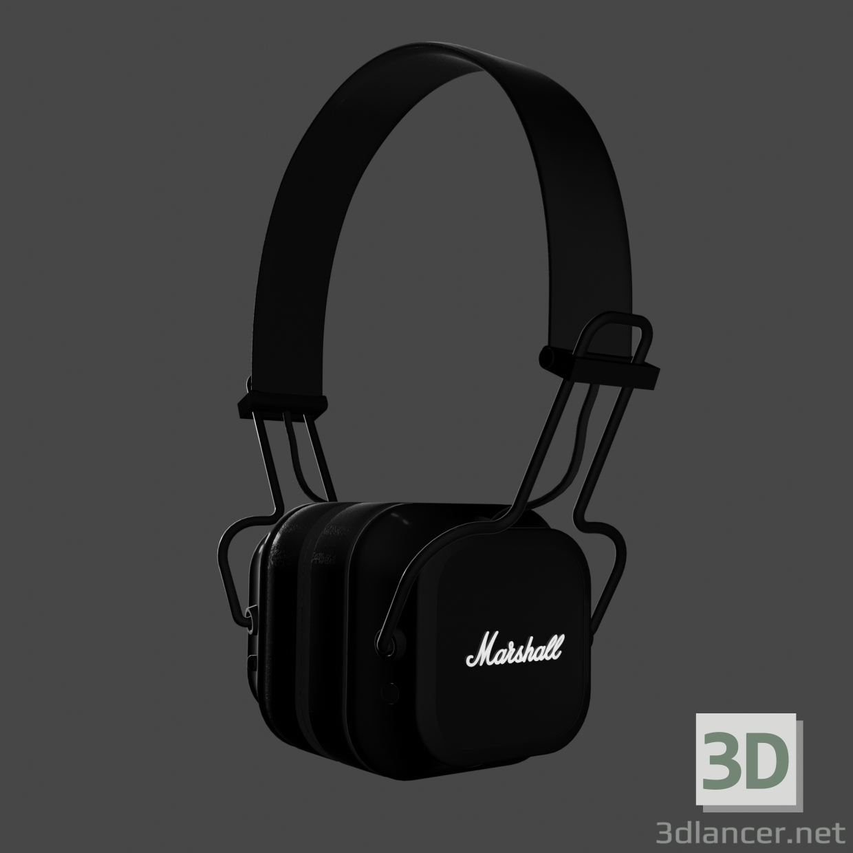 3D Modell Drahtlose Marshall-Kopfhörer - Vorschau