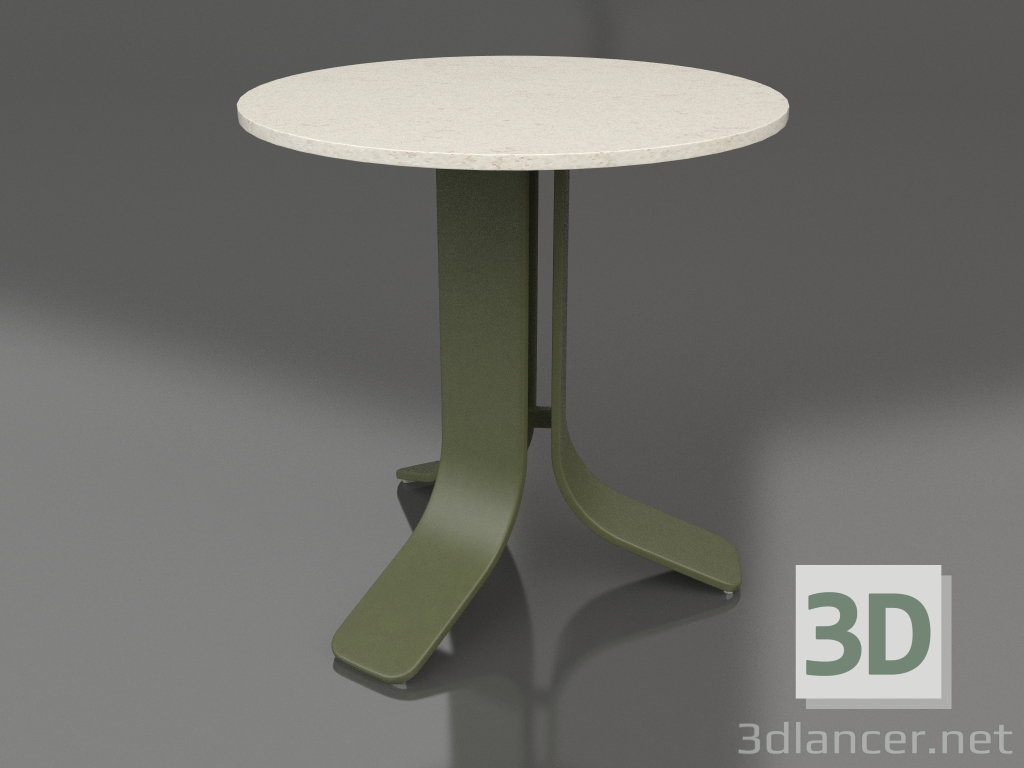 3D modeli Orta sehpa Ø50 (Zeytin yeşili, DEKTON Danae) - önizleme
