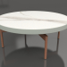 modello 3D Tavolino rotondo Ø90x36 (Grigio cemento, DEKTON Aura) - anteprima