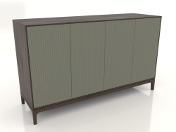 Meuble TV FARGO avec façades fraisées 1600x500x950 mm (olivier, chêne foncé, option 1)