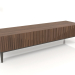 3D Modell TV-Ständer, Walnussfurnier, Ausführung F, dunkelgrauer Mattlack (180x50x45,3 cm) - Vorschau