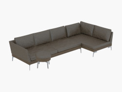 sofá modular de cuero Fianco 209