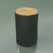 3d model Beech section trunk (S, Glossy Black) - preview