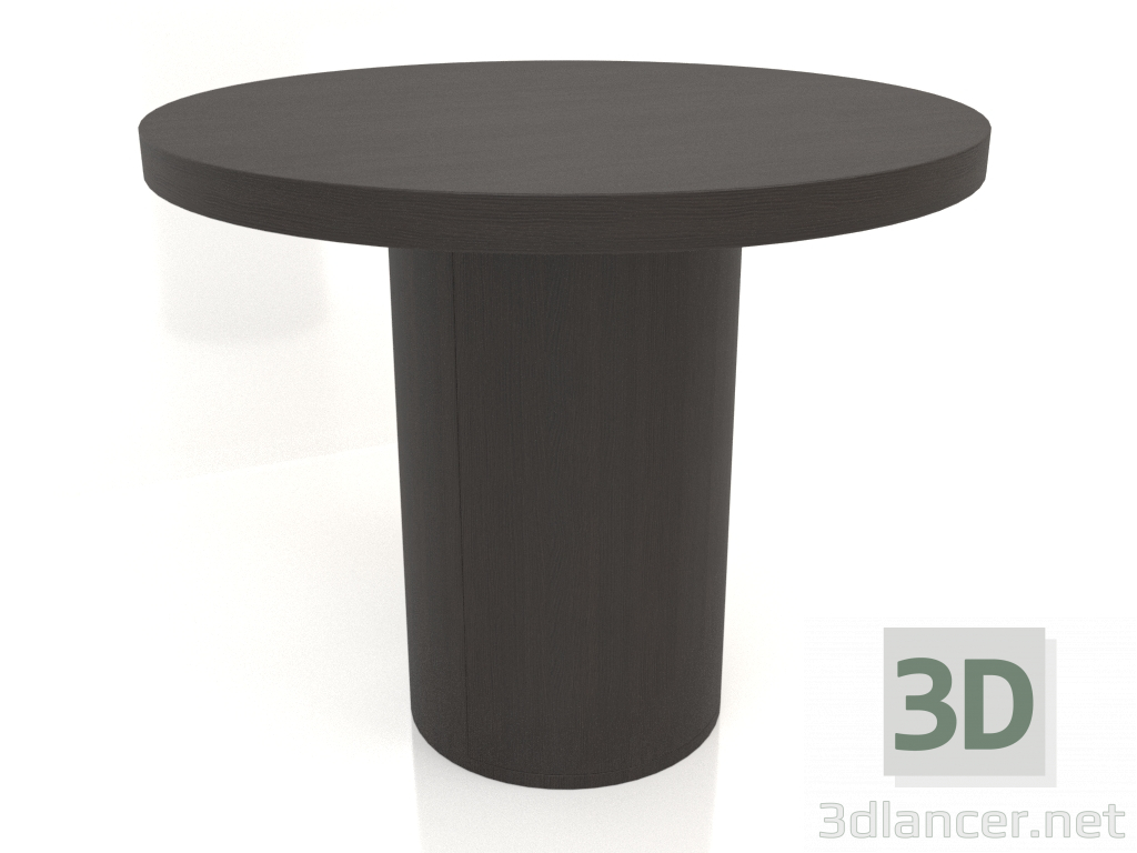 3d model Dining table DT 011 (D=900x750, wood brown dark) - preview