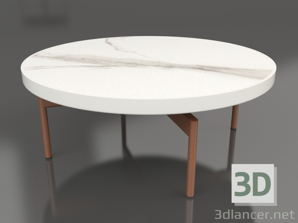 modello 3D Tavolino rotondo Ø90x36 (Grigio agata, DEKTON Aura) - anteprima