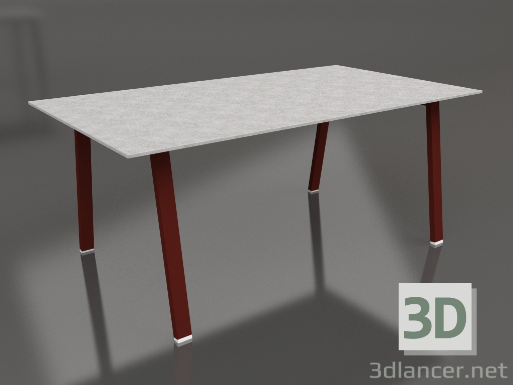 3d model Dining table 180 (Wine red, DEKTON) - preview