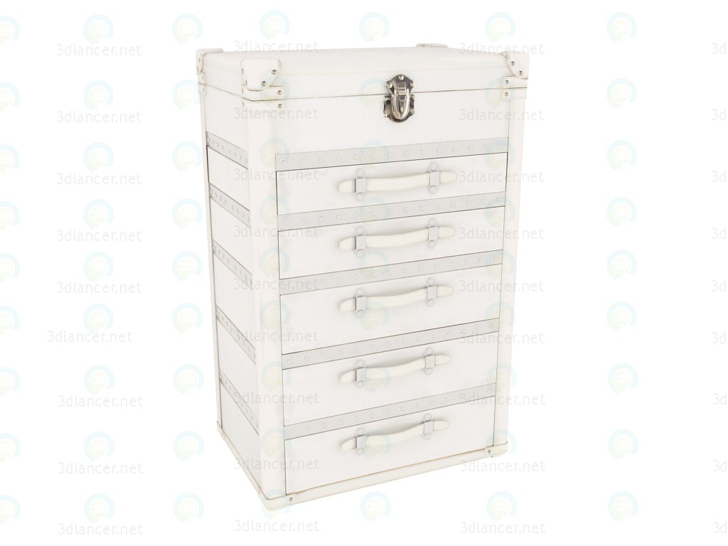 3d model Chest of drawers with 5 drawers Diva Maku UP 5 Drawers - preview