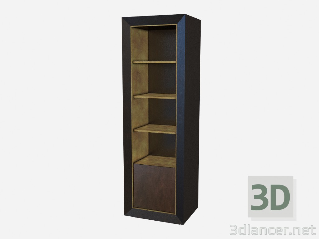 3D Modell Bücherregal mit Lederbesatz Don Giovanni Z01 - Vorschau