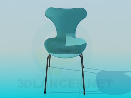 3d model Solid stool - preview