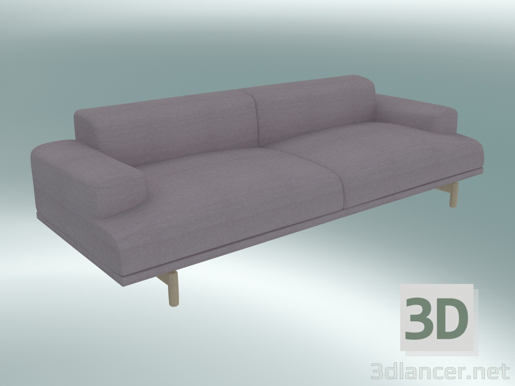 modèle 3D Canapé triple Compose (Fiord 551) - preview
