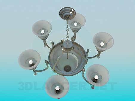 3d model Chandelier for a large conference room - preview