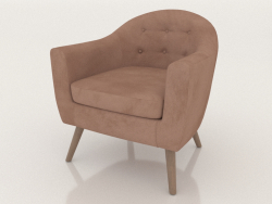 Armchair Florence (coral)