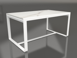 डाइनिंग टेबल 150 (डेकटन ऑरा, सफ़ेद)