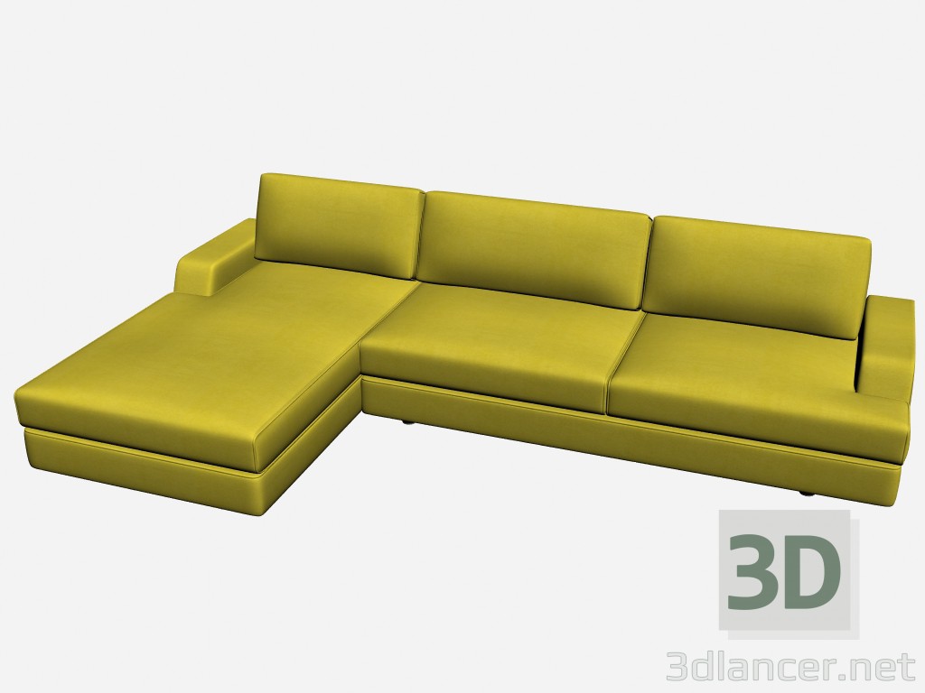 Modelo 3d Visão do sofá 3 - preview