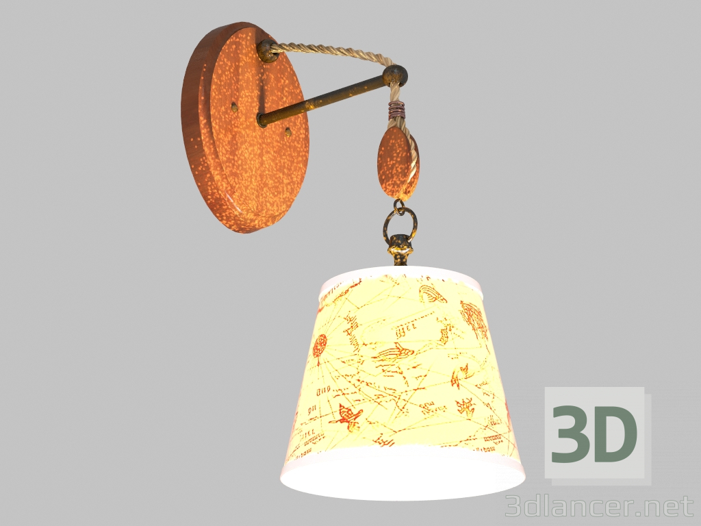 3D modeli Duvar lambası Giro (1393-1W) - önizleme