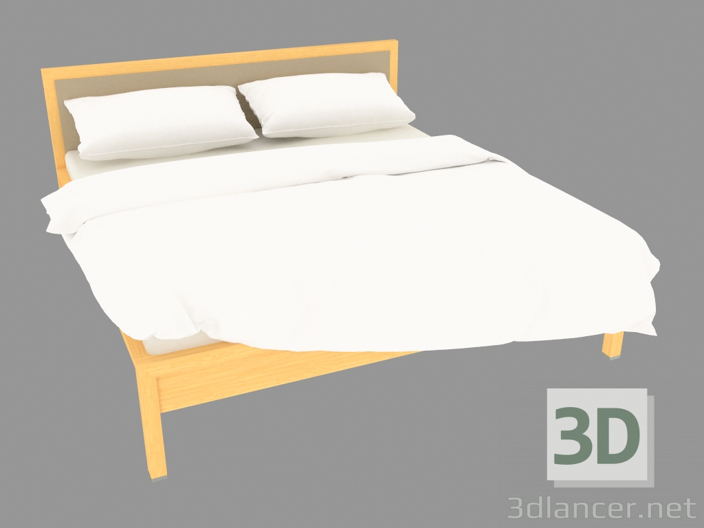 3d модель Кровать двуспальная 194х214х95 (7230-06) – превью