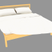 3d модель Кровать двуспальная 194х214х95 (7230-06) – превью