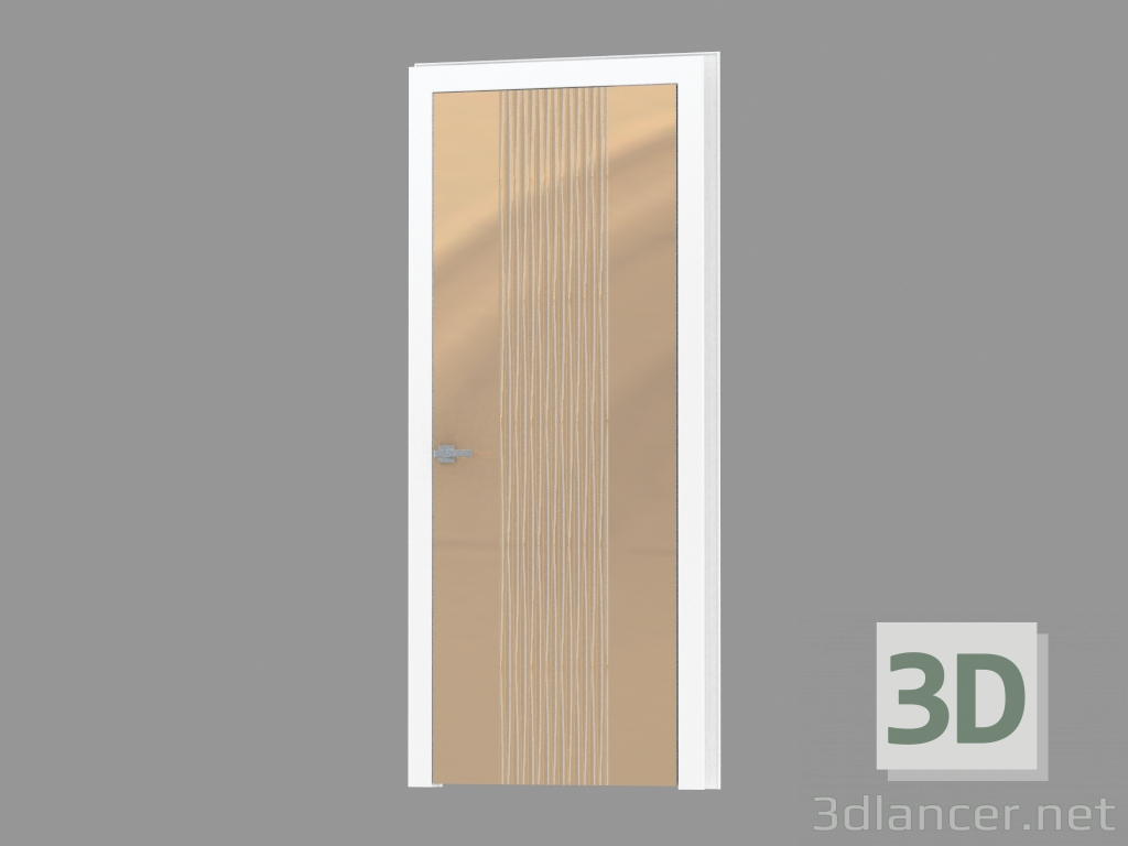 3d модель Двері міжкімнатні (79.22 WhiteBronz) – превью