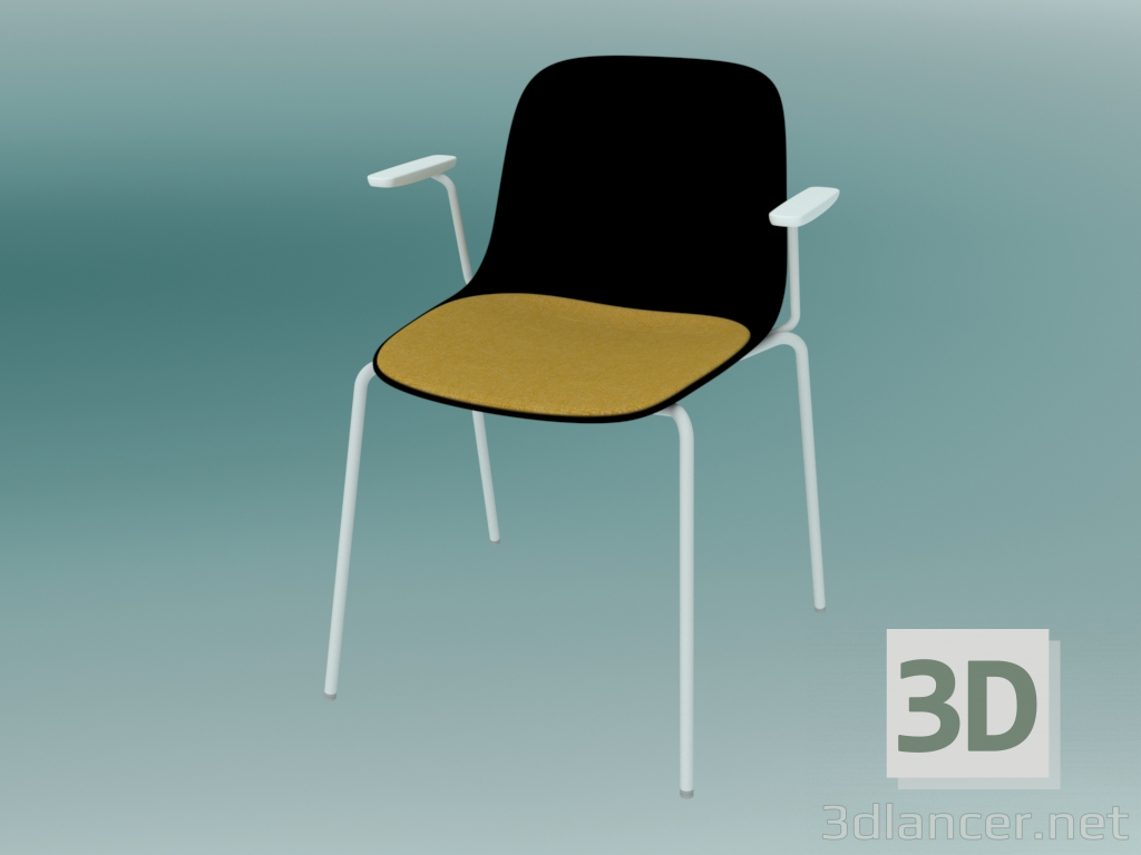 3D Modell Stuhl mit Armlehnen SEELA (S316) - Vorschau