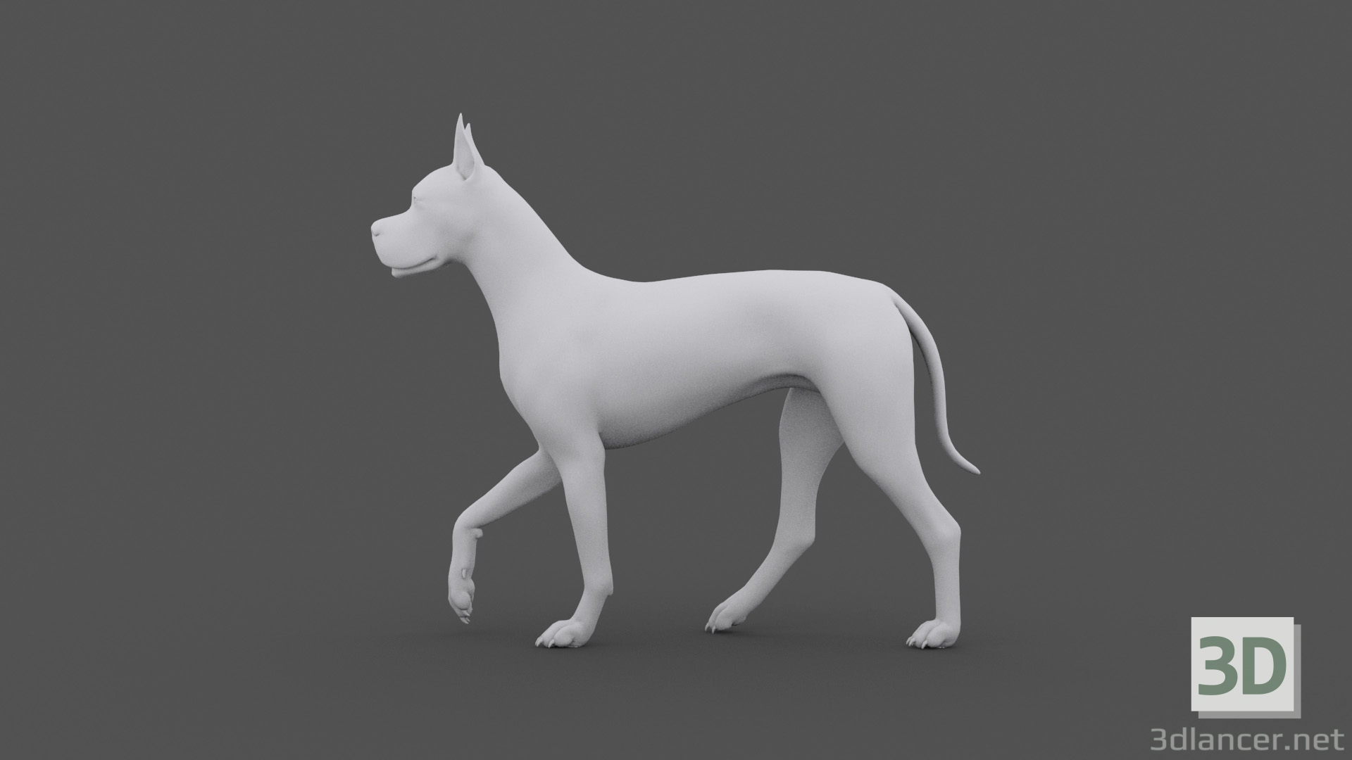 Perro de animación FDGD-001 3D modelo Compro - render