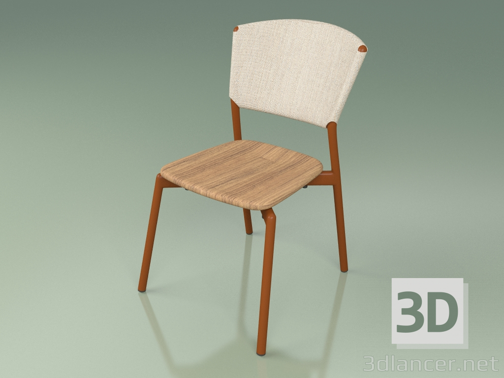 modèle 3D Chaise 020 (Métal Rouille, Sable) - preview