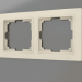 3D Modell Rahmen für 2 Pfosten Snabb Basic (Elfenbein) - Vorschau