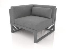 Modular sofa, section 6 left (Anthracite)