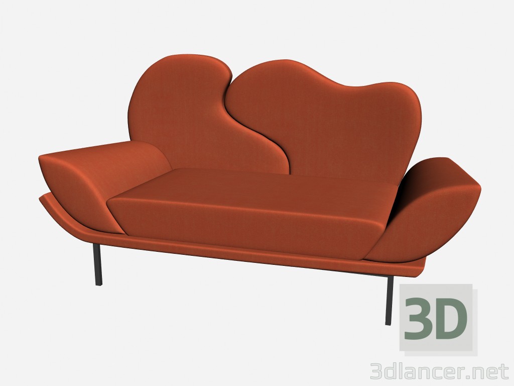modèle 3D Canapé Wing - preview