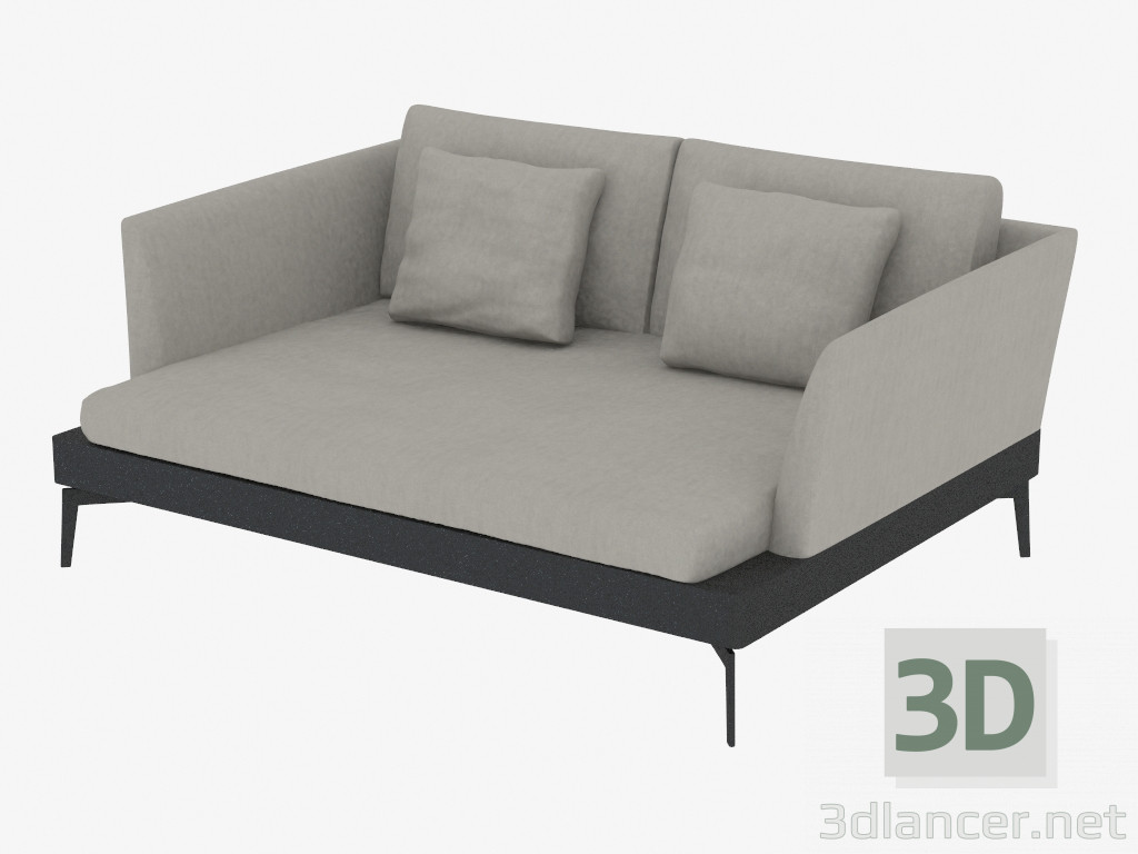 3d model sofá doble grande Div 156 - vista previa